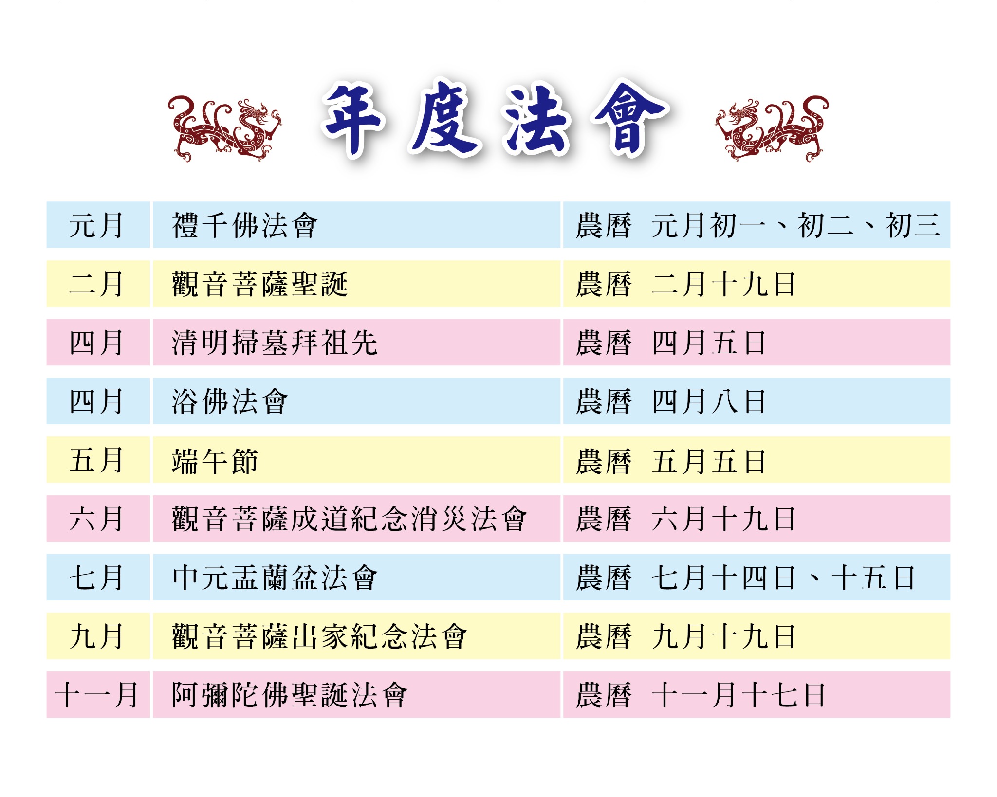 年度法會原站資料圖片